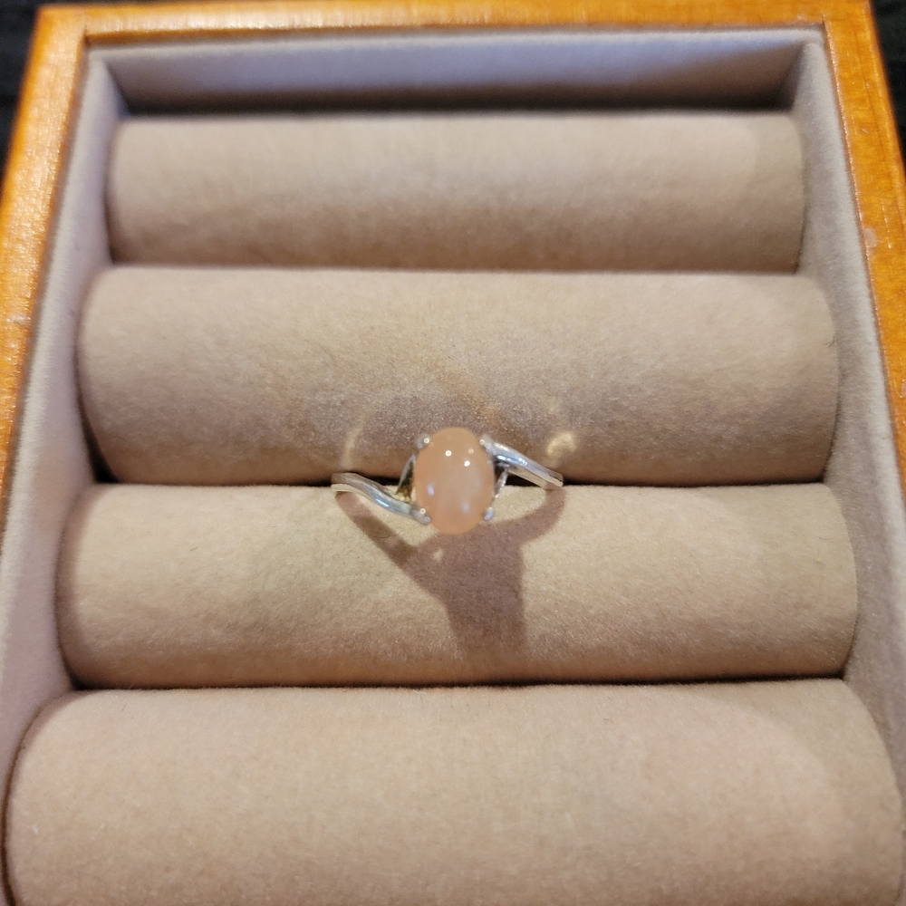 3 for $15 Orange moonstone Ring